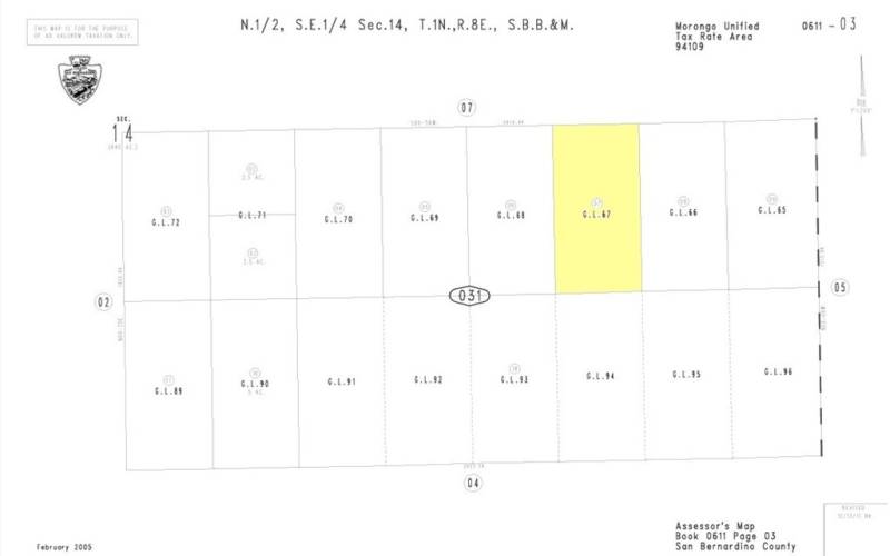 Public record - parcel map - buyer to verify