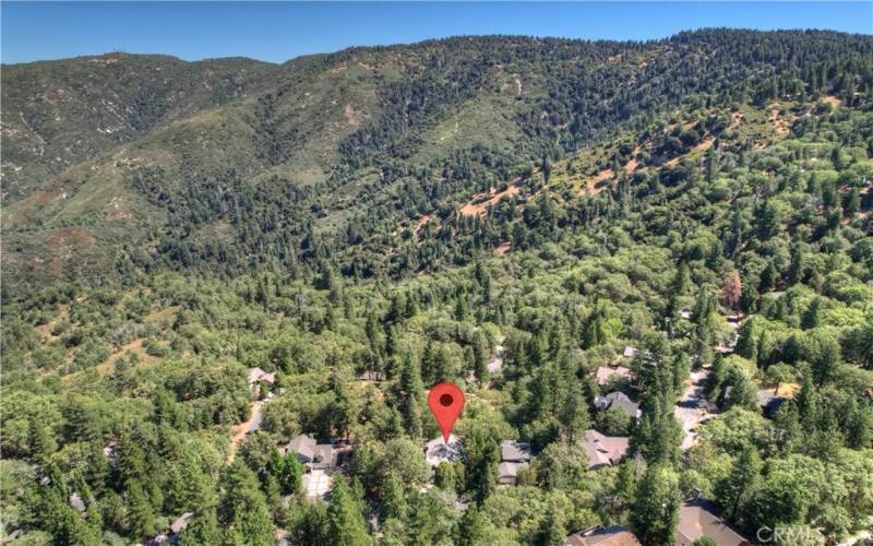 Arial Shot Of The Valley And Nearby National Forest