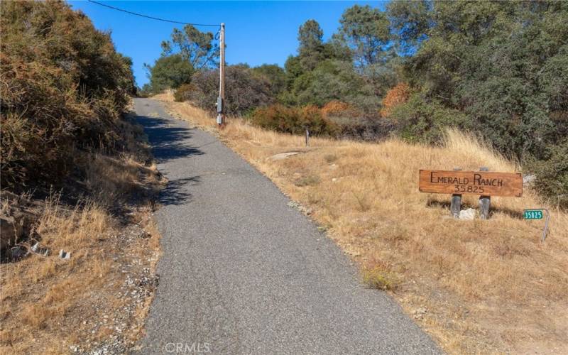 Driveway entrance