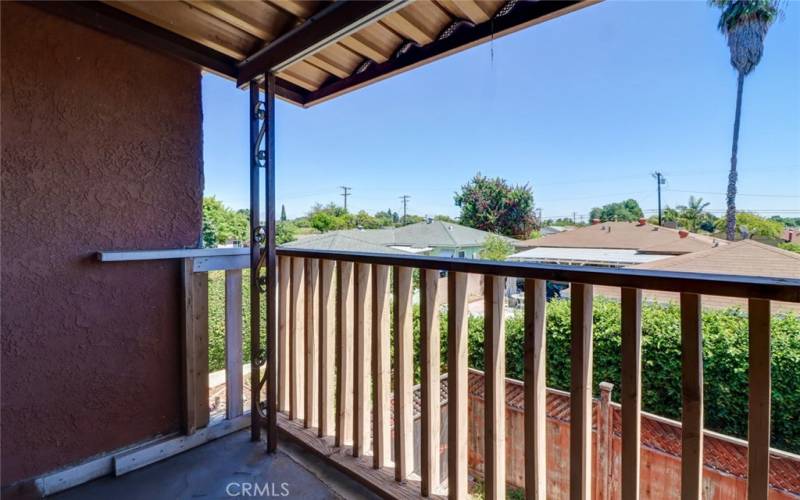 Primary bedroom balcony left view