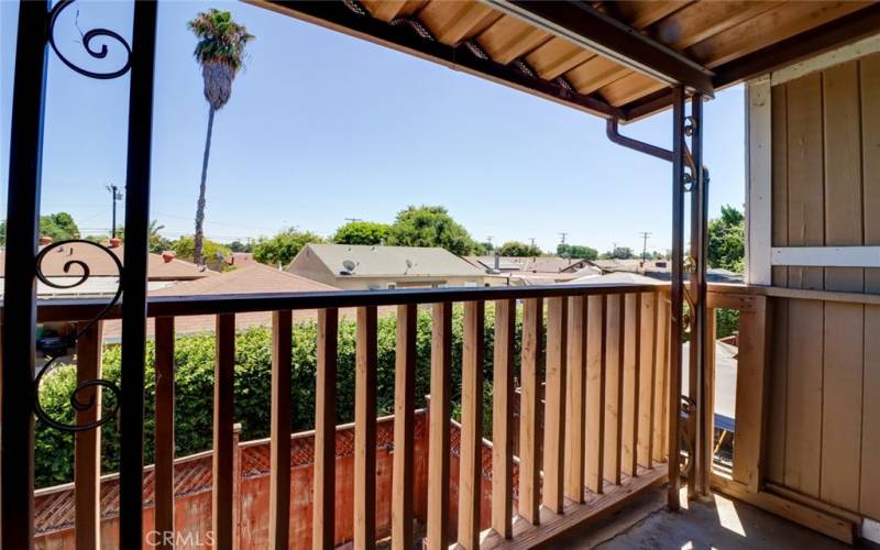 Primary bedroom balcony right view