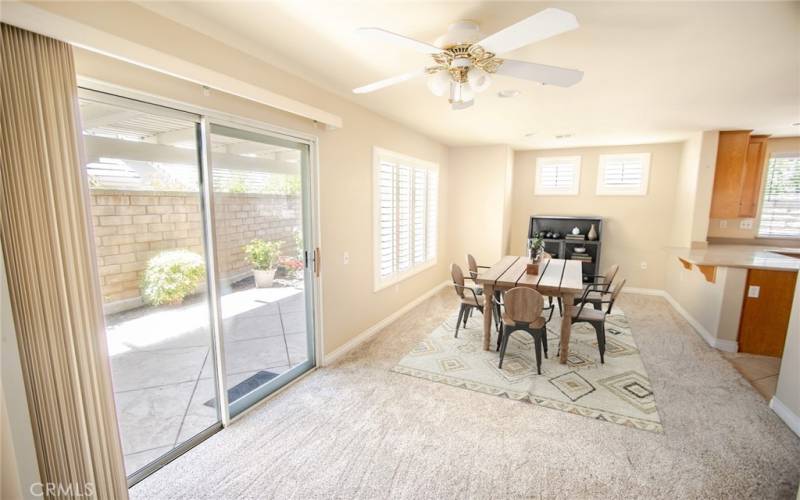 Virtually Staged Dining room