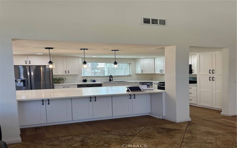 Kitchen from Living room view