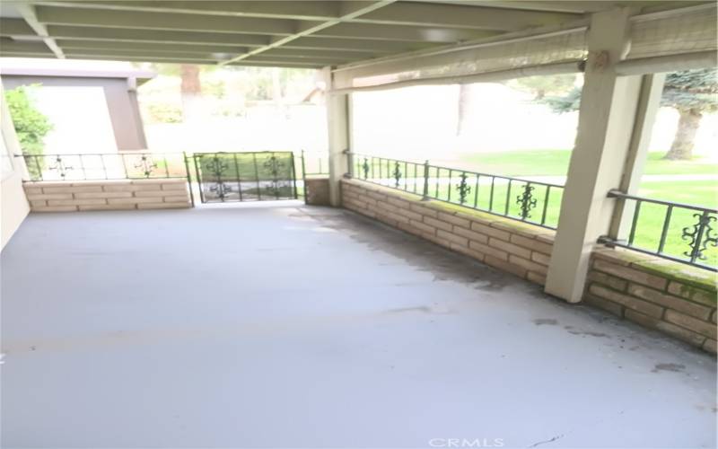 Large rear patio   view