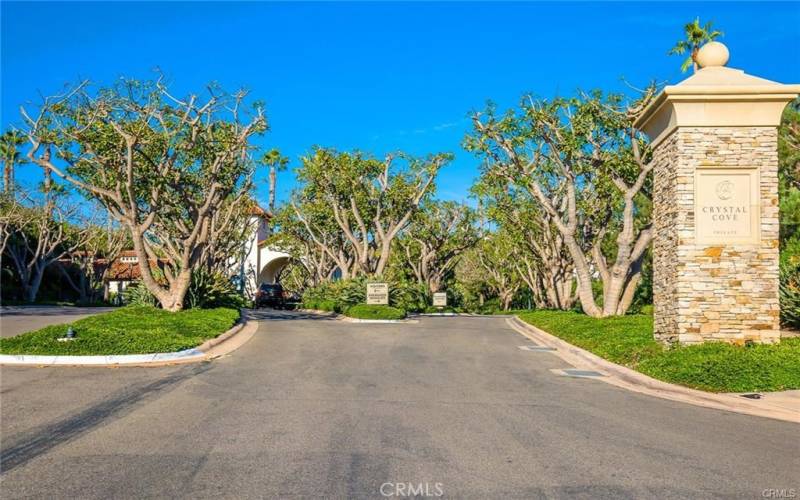 Entry to Crystal Cove. 24/7 Guard Entry and Roving Patrol.