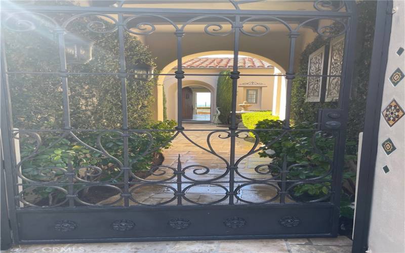 Gate to Front  Courtyard