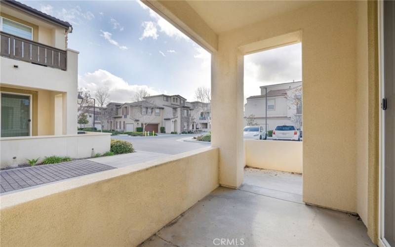 Patio of 1st level bedroom