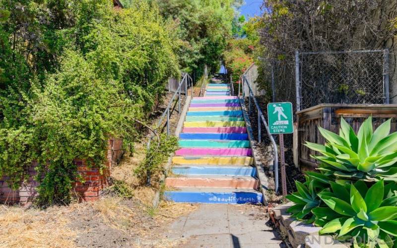 La Mesa Rainbow Stairs