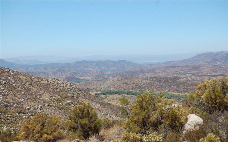 An incredible view of the valley and the lake.