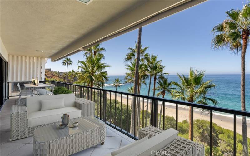 STAGED BALCONY -REAL VIEWS!