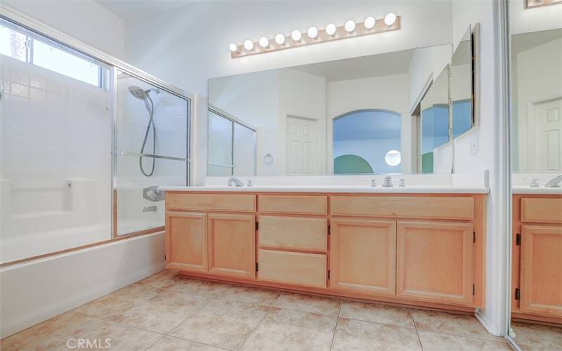 Private master bath.