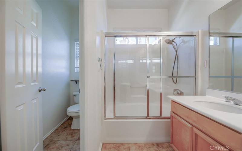 Private master bath.