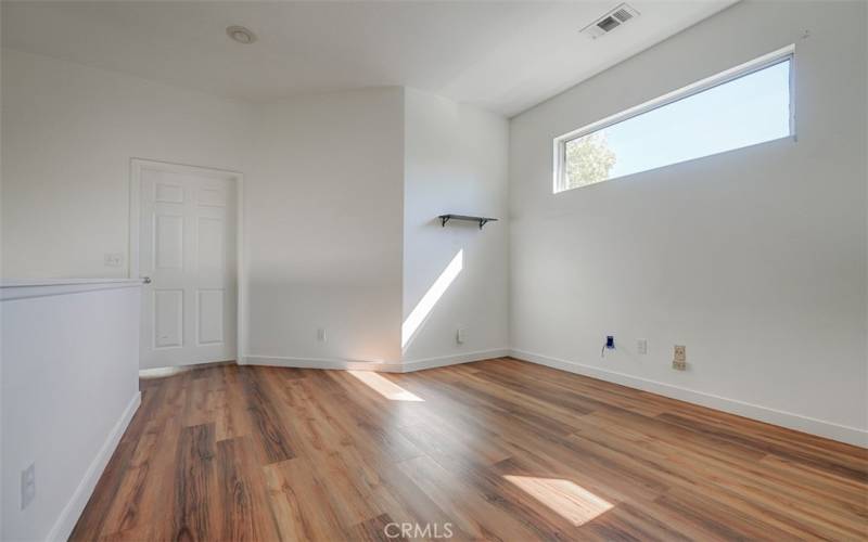 Open loft space.