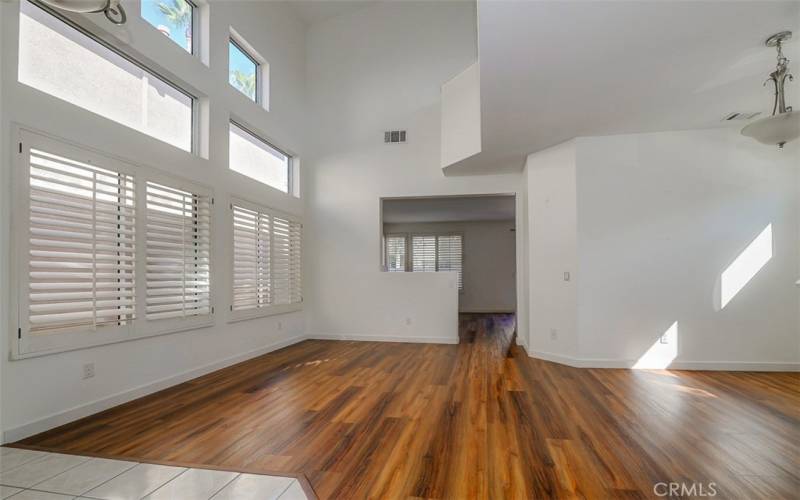 soaringing ceilings as you enter the front living room.