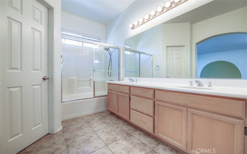 Private master bath.