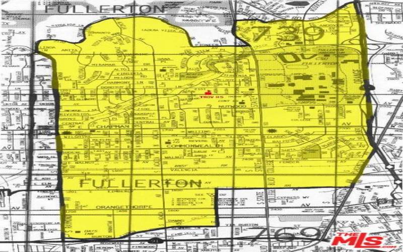 Troy High School attendance map