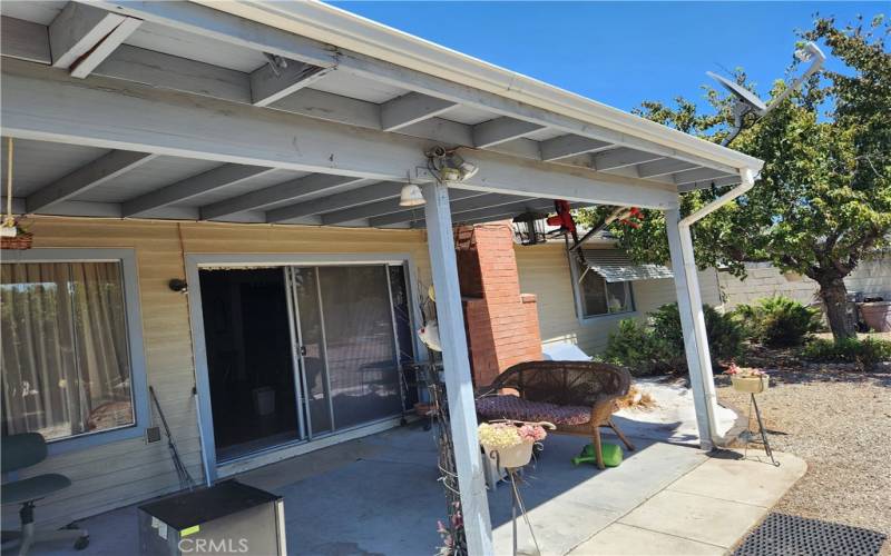 Covered Patio rear