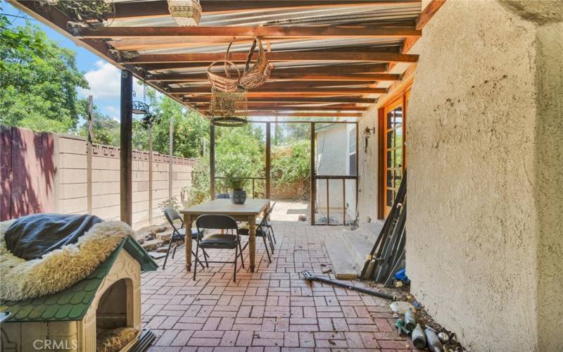 Covered patio outside of Great Room