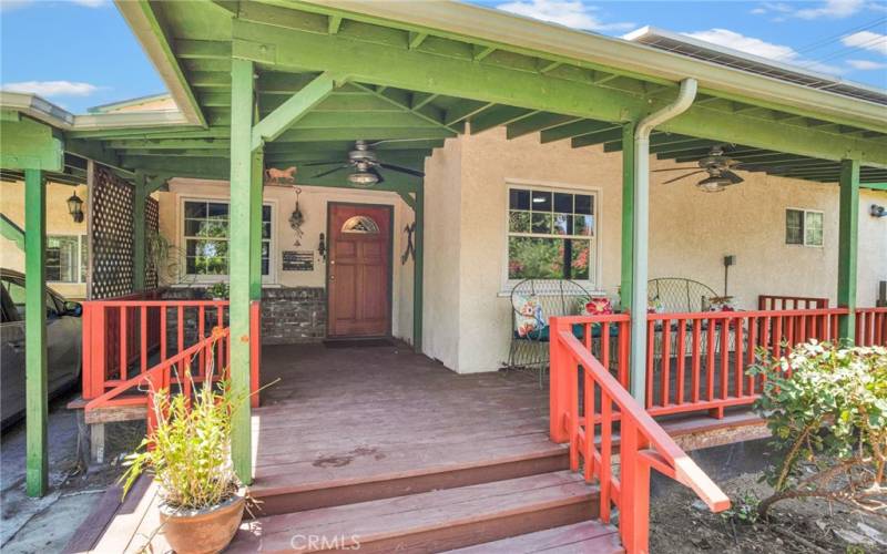 Huge covered front porch