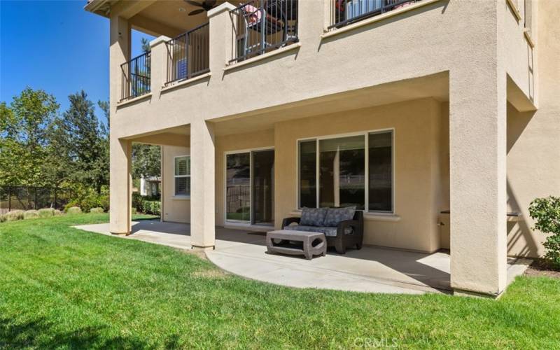 Large covered patio