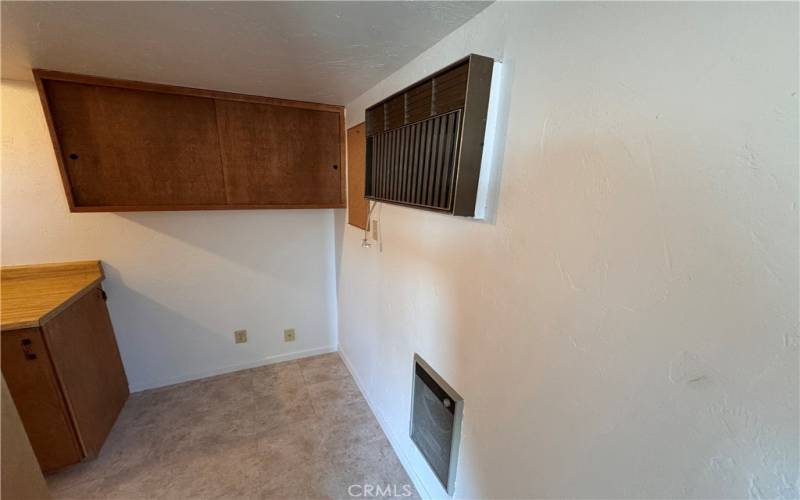 Work room off primary bedroom with heating and cooling