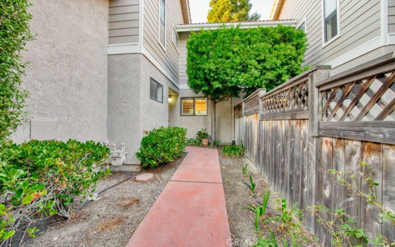 walk way to front door