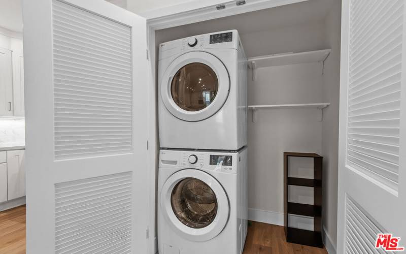 Laundry In Unit, New Stackable