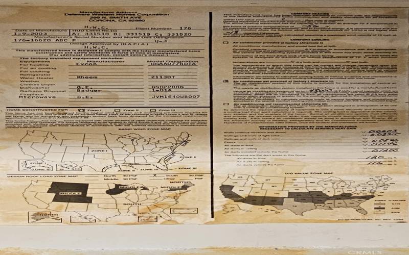 Serial & HUD info sheet