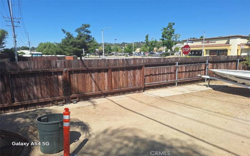 Gate to RV/Boat Storage