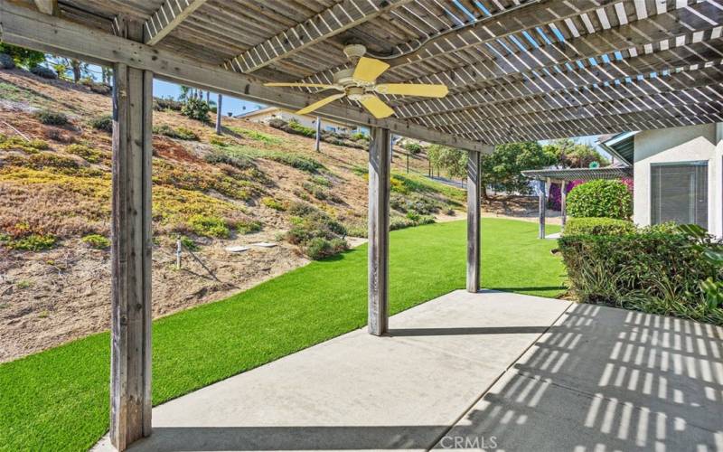 Back Patio with Lattice cover