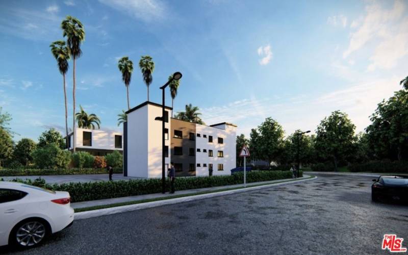 rendering for purposed 13 units development