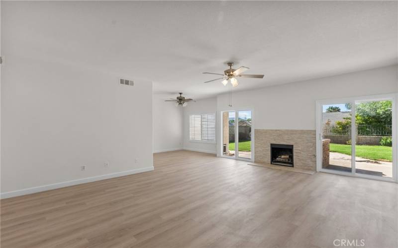 Living room to dining room