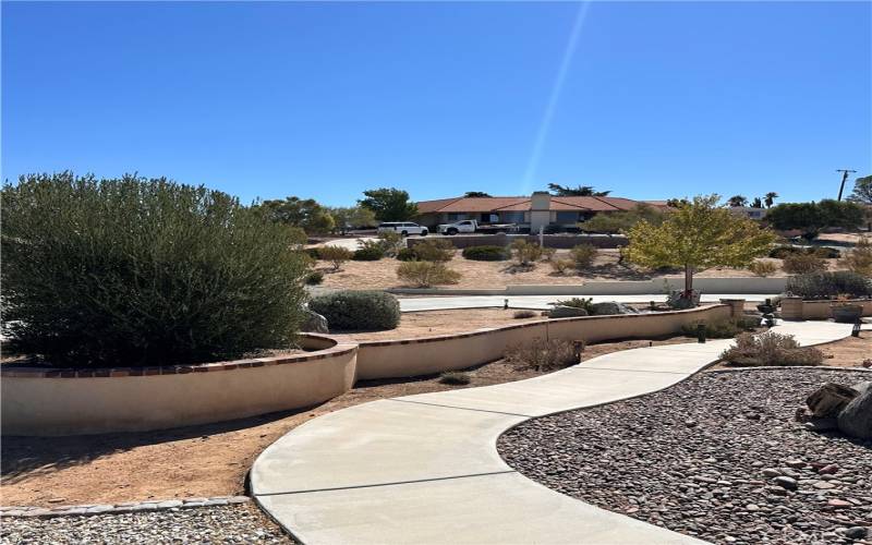 Side Walk from driveway to the front door