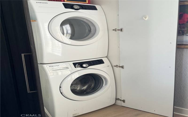 Laundry closet. Washer and dryer are included.