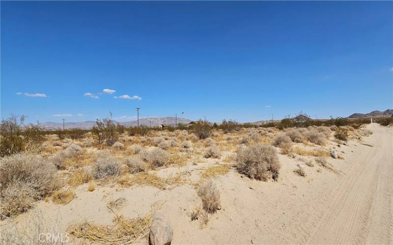 Subject property. Dirt road is good leading up to property.