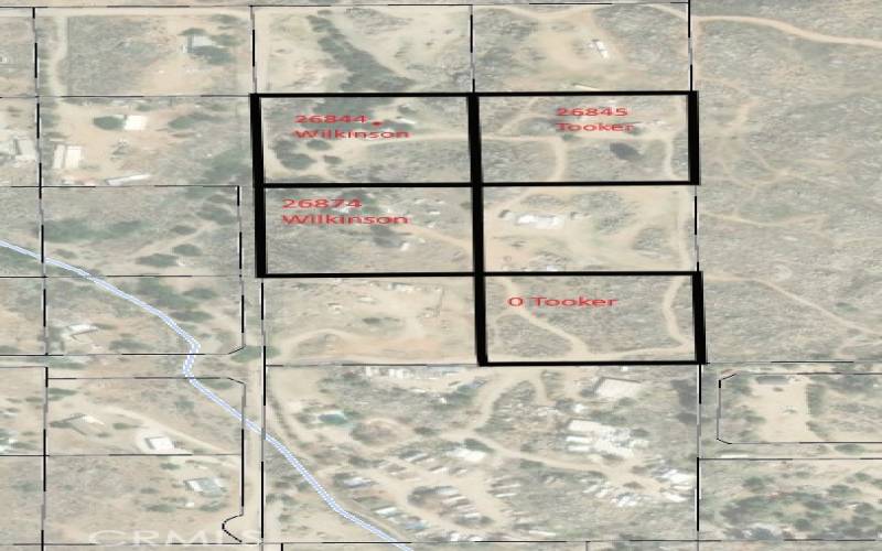 Reference map to show approximate parcel locations relative to each other