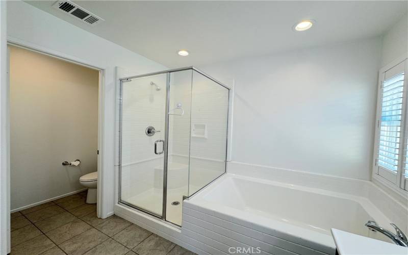 Seperate Shower & Tub