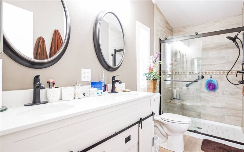 Beautiful remodeled bathroom