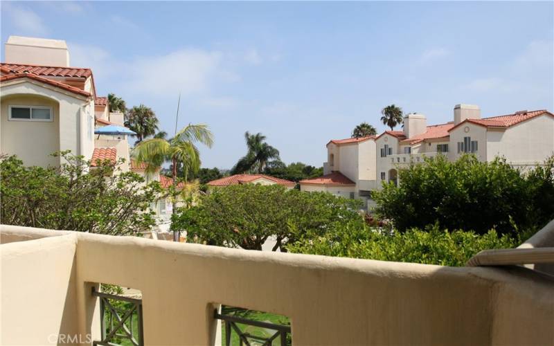 Back Terrace overlooks Courtyard