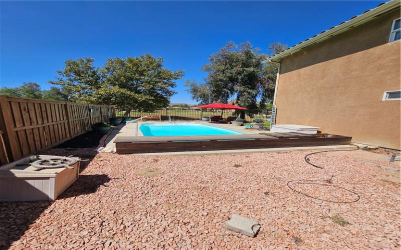 Large salt water pool