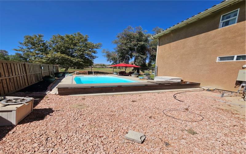 Large salt water pool