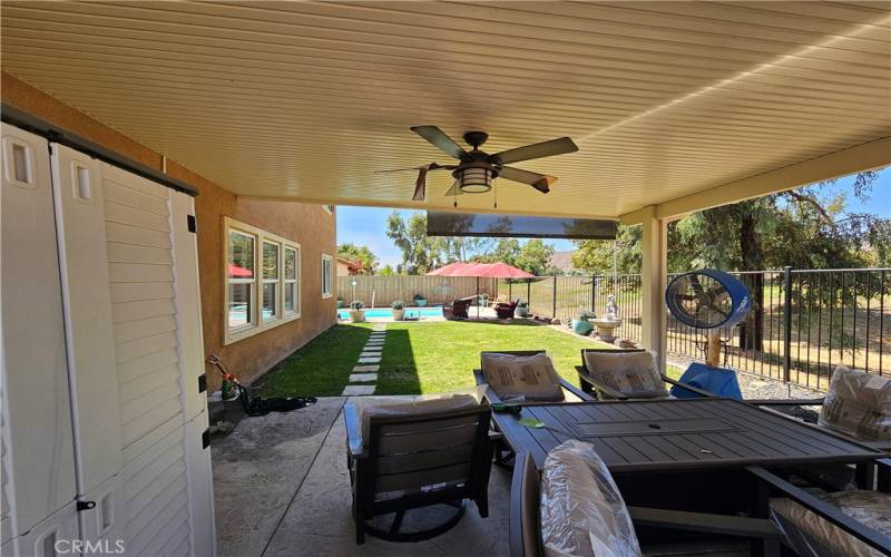 Back yard patio cover