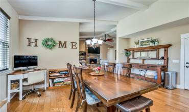 Spacious dining area