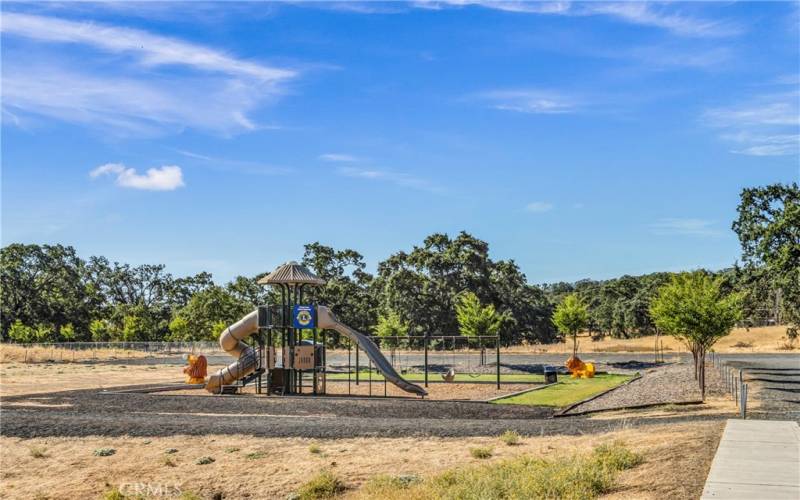 Playground is a short walk from the house.