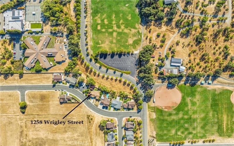 Close proximity to soccer fields, baseball field and dog park