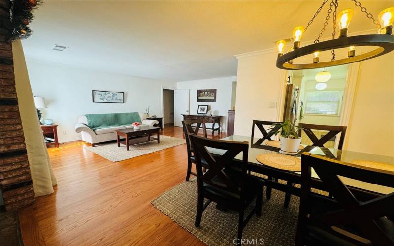 Formal living room and dining room