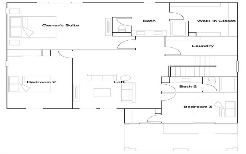 Residence 2 Level 2 Floorplan