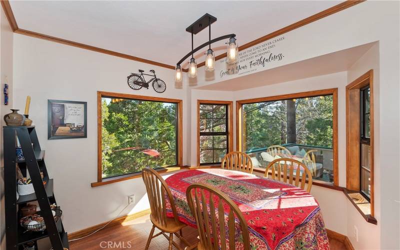 Dining area off kitchen