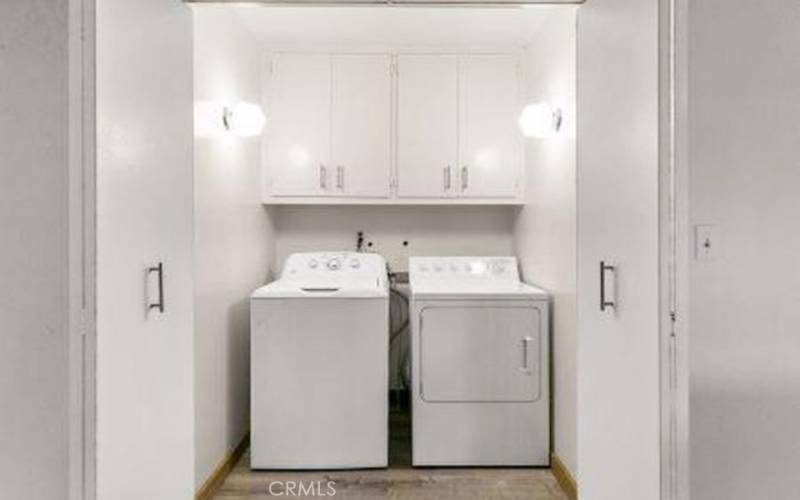 Laundry closet in apartment