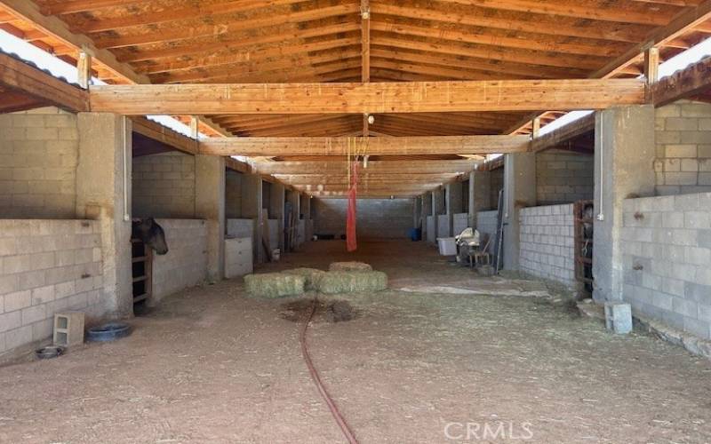 Inside of the Barn.